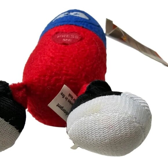 Just for Laughs Contagious Giggling Red Blue Happy Pill Plush Tested Works Tags - Picture 7 of 7
